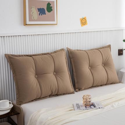 91家纺网 家纺一手货源 找家纺 （总）永光家居 2023科技布床靠 床头靠垫三角靠枕含抱枕芯