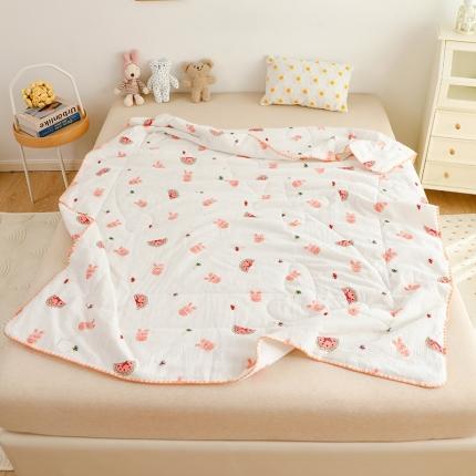 91家纺网 家纺一手货源 找家纺 （总）十九色2025新款婴儿纱+皱布儿童夏被