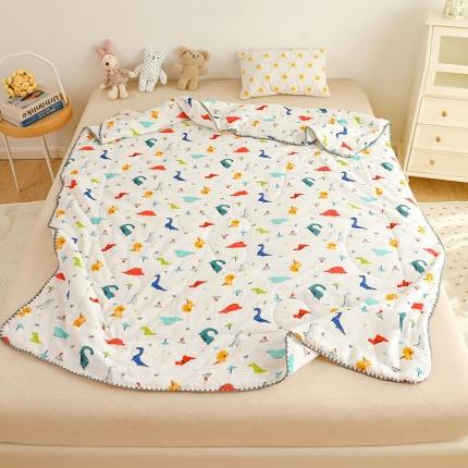 91家纺网 家纺一手货源 找家纺 （总）十九色2025新款婴儿纱+皱布儿童夏被