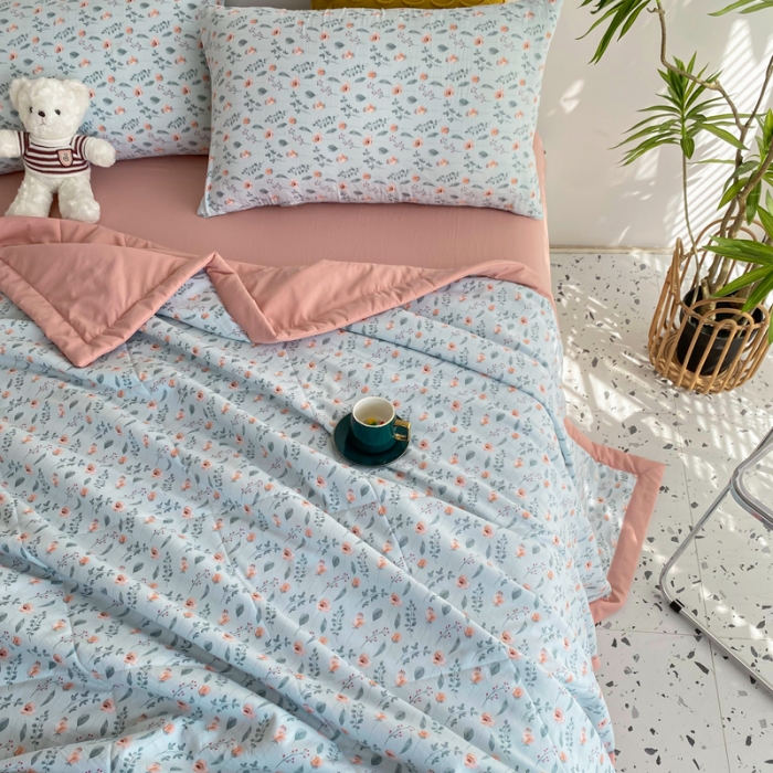 91家纺网 家纺一手货源 找家纺 （总）瑜珠 2025新款A类水洗棉麻双层纱夏凉被空调被子被芯夏被