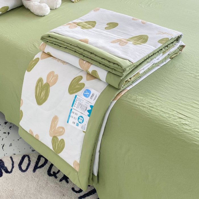 91家纺网 家纺一手货源 找家纺 （总）瑜珠 2025新款A类水洗棉麻双层纱夏凉被空调被子被芯夏被