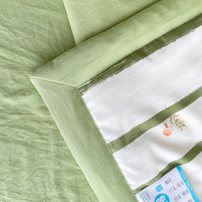 91家纺网 家纺一手货源 找家纺 （总）瑜珠 2025新款A类水洗棉麻双层纱夏凉被空调被子被芯夏被
