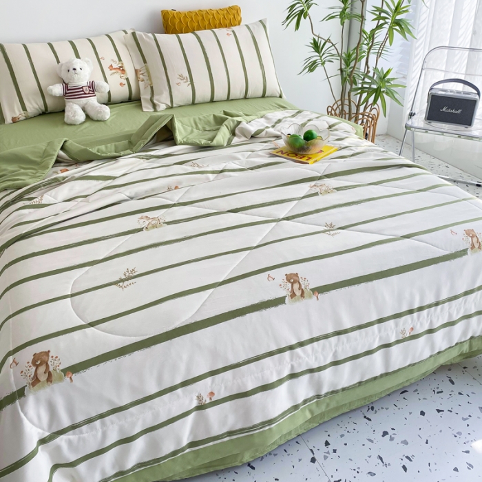 91家纺网 家纺一手货源 找家纺 （总）瑜珠 2025新款A类水洗棉麻双层纱夏凉被空调被子被芯夏被