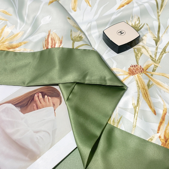 91家纺网 家纺一手货源 找家纺 （总）澳梵家居 2023新款3M工艺雪莲天丝夏被四件套