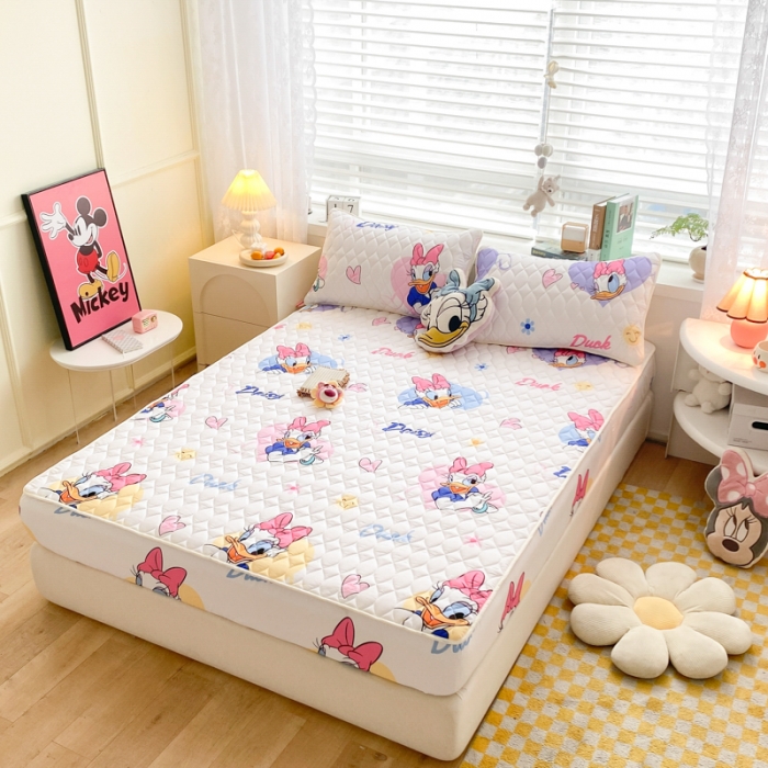 91家纺网 家纺一手货源 找家纺 （总）鑫钰 2023新款迪士尼印花夹棉床笠