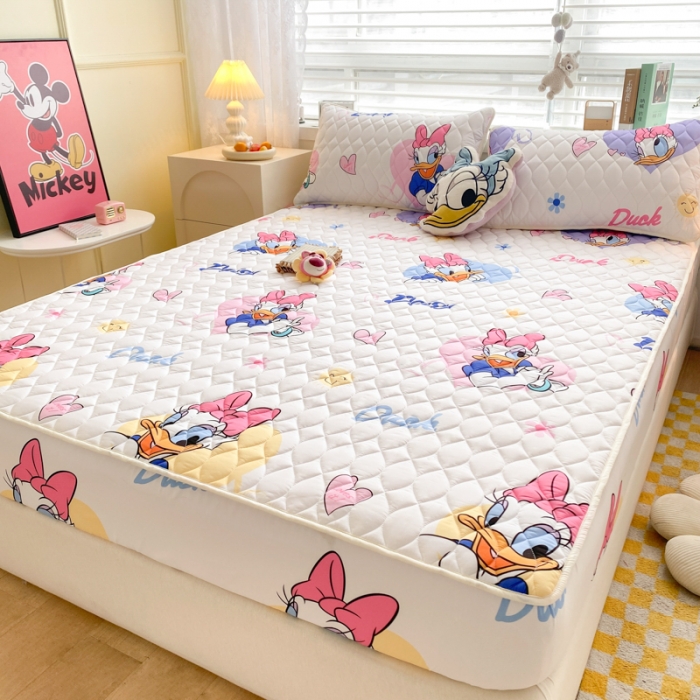 91家纺网 家纺一手货源 找家纺 （总）鑫钰 2023新款迪士尼印花夹棉床笠