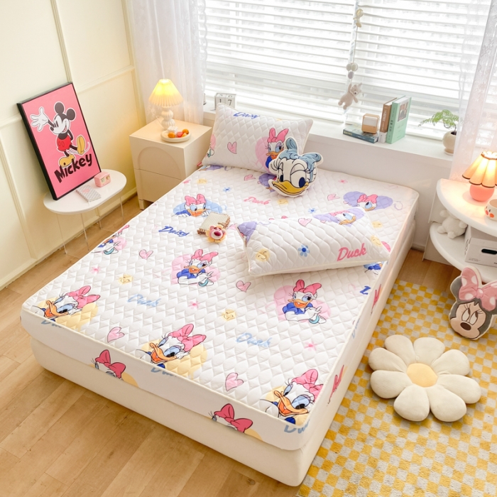 91家纺网 家纺一手货源 找家纺 （总）鑫钰 2023新款迪士尼印花夹棉床笠