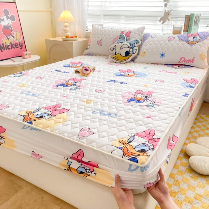 91家纺网 家纺一手货源 找家纺 （总）鑫钰 2023新款迪士尼印花夹棉床笠