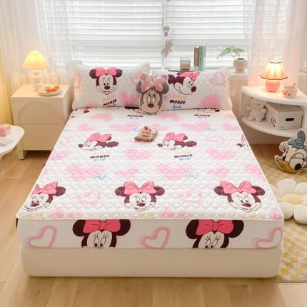 鑫钰 2023新款迪士尼印花夹棉床笠 爱心米妮