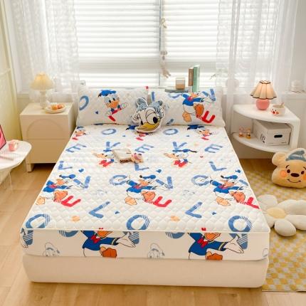 鑫钰 2023新款迪士尼印花夹棉床笠 开心- 唐老鸭