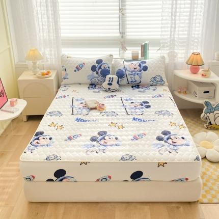 鑫钰 2023新款迪士尼印花夹棉床笠 太空米奇
