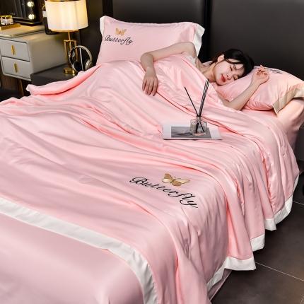 91家纺网 家纺一手货源 找家纺 （总）斯尔顿 2025新款刺绣夏凉被四件套-蝶舞系列