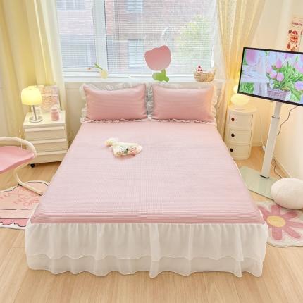 91家纺网 家纺一手货源 找家纺 （总）同田 2023新款凉豆豆床裙款凉席冰丝凉感豆豆席