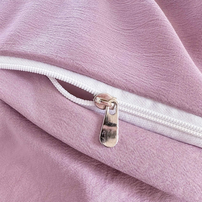 91家纺网 家纺一手货源 找家纺 言熙居 2023新款A类清新风床裙四件套 水晶紫