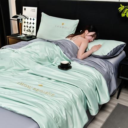 91家纺网 家纺一手货源 找家纺 （总）斯尔顿 2025新款刺绣夏凉被四件套-穆尔系列