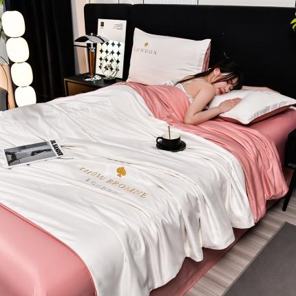 91家纺网 家纺一手货源 找家纺 （总）斯尔顿 2025新款刺绣夏凉被四件套-穆尔系列