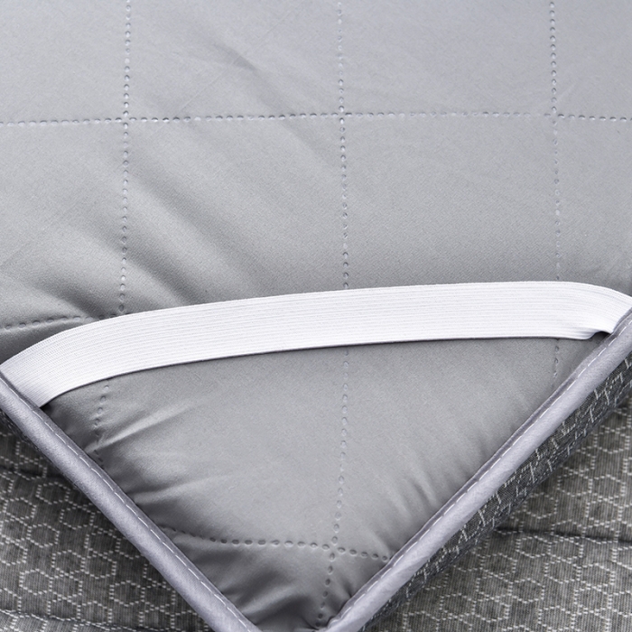 91家纺网 家纺一手货源 找家纺 亿丁点 2023新款单边针织棉乳胶记忆棉床垫 灰色