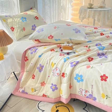 91家纺网 家纺一手货源 找家纺 (总)梦初语2023新疆棉花被子空调被夏季宿舍单人薄款夏凉被芯可机洗