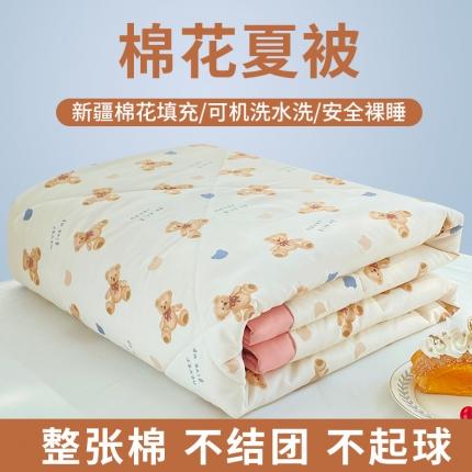 梦初语 2023新款水洗棉棉花夏被 快乐家园