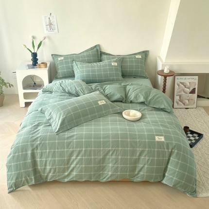 91家纺网 家纺一手货源 找家纺 （总）宝士康 2024新款10A抗菌化纤无印风系列四件套