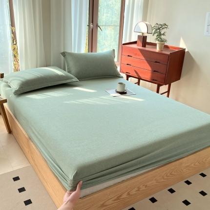 91家纺网 家纺一手货源 找家纺 （总）宝士康家纺2024新款10A抗菌无印风系列床笠三件套