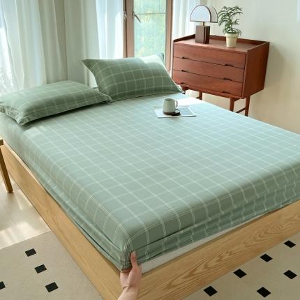 91家纺网 家纺一手货源 找家纺 （总）宝士康家纺2024新款10A抗菌无印风系列床笠三件套