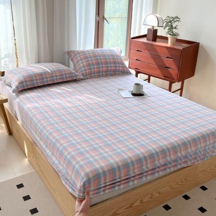 91家纺网 家纺一手货源 找家纺 （总）宝士康家纺2024新款10A抗菌无印风系列床笠三件套