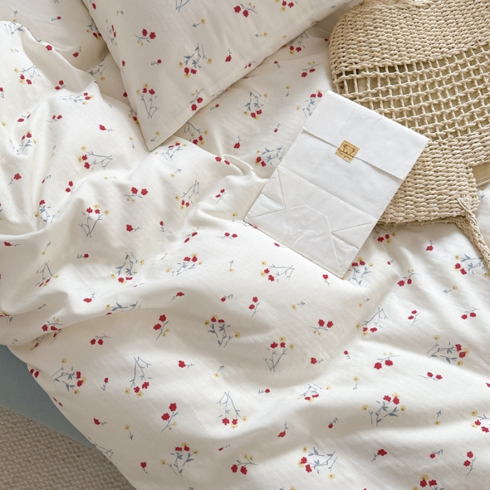 91家纺网 家纺一手货源 找家纺 （总）时年 2023新款全棉母婴级有氧双层纱夏被四件套