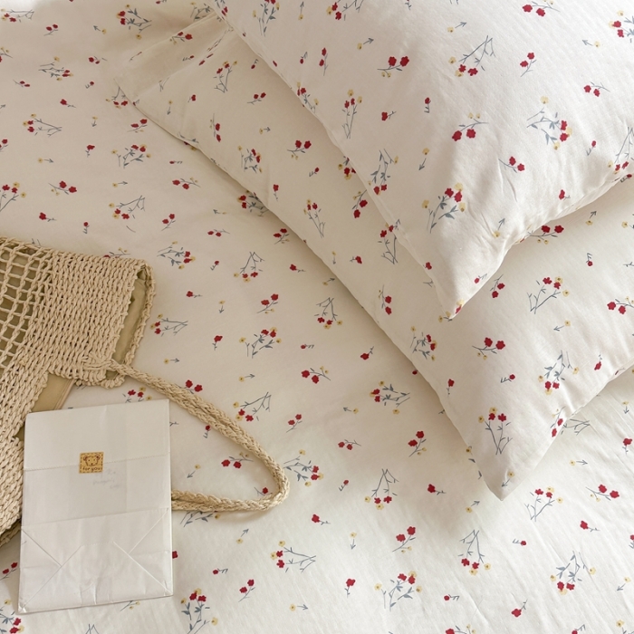 91家纺网 家纺一手货源 找家纺 （总）时年 2023新款全棉母婴级有氧双层纱夏被四件套