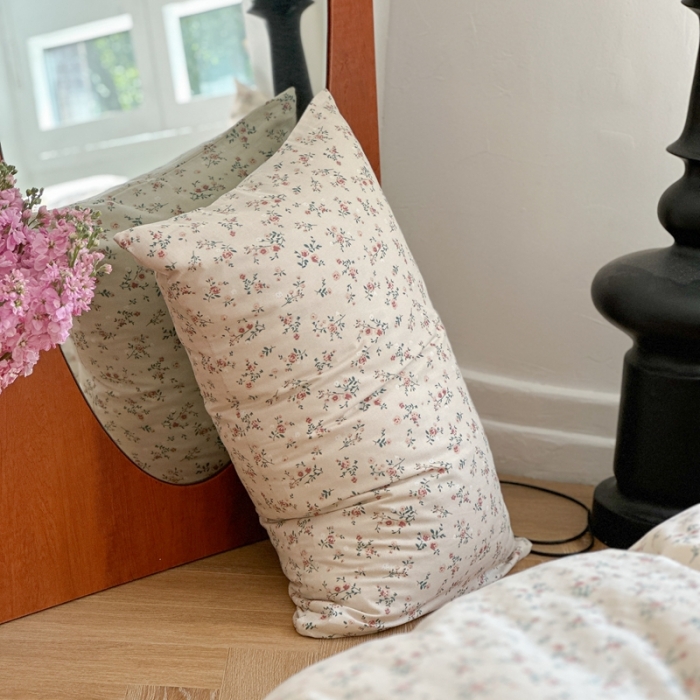 91家纺网 家纺一手货源 找家纺 时年 2023新款全棉母婴级有氧双层纱夏被四件套 浅夕