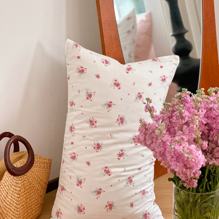 91家纺网 家纺一手货源 找家纺 时年 2023新款全棉母婴级有氧双层纱夏被四件套 陌上花开-粉