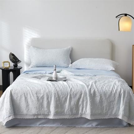 91家纺网 家纺一手货源 找家纺 （总）头等舱2025新款立体A类剪花提花55%大豆抗菌夏被夏被四件套