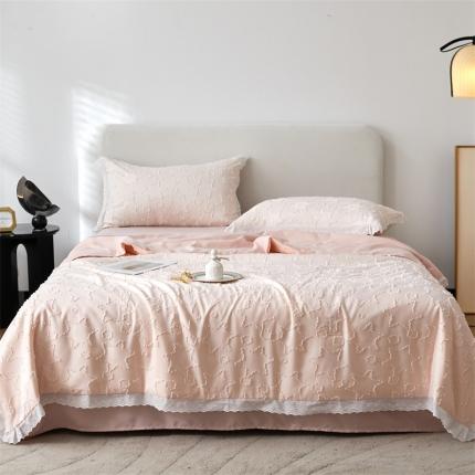 91家纺网 家纺一手货源 找家纺 （总）头等舱2025新款立体A类剪花提花55%大豆抗菌夏被夏被四件套