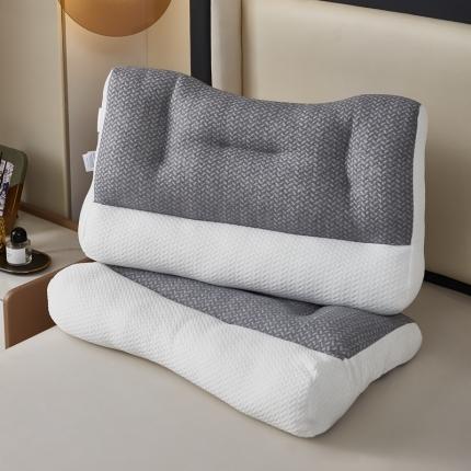 91家纺网 家纺一手货源 找家纺 （总）佳合枕芯2024网销爆款针织棉反牵引护颈枕枕芯枕头