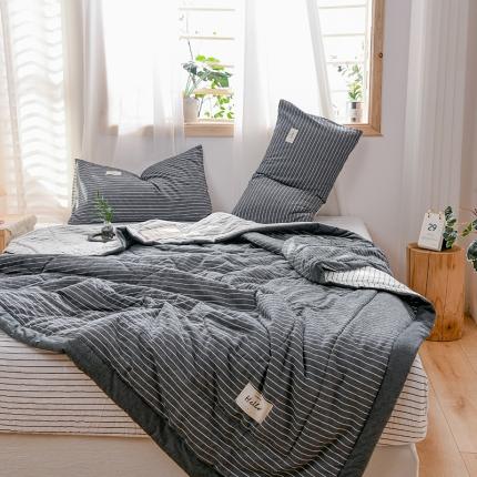 91家纺网 家纺一手货源 找家纺 恋人优选 新款全棉水洗棉夏被薄被子纯棉夏凉被四件套被芯空调被