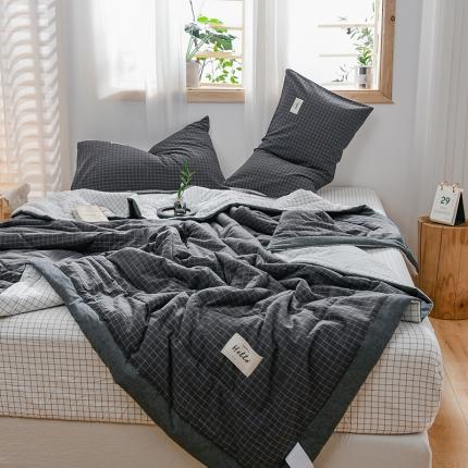 91家纺网 家纺一手货源 找家纺 恋人优选 新款全棉水洗棉夏被薄被子纯棉夏凉被四件套被芯空调被