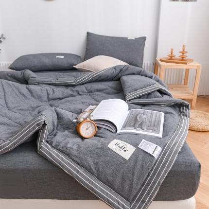 91家纺网 家纺一手货源 找家纺 恋人优选 新款全棉水洗棉夏被薄被子纯棉夏凉被四件套被芯空调被