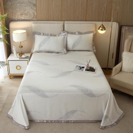 91家纺网 家纺一手货源 找家纺 （总）威克凯丽2023新款重磅七彩大提花纯竹纤维软凉席三件套