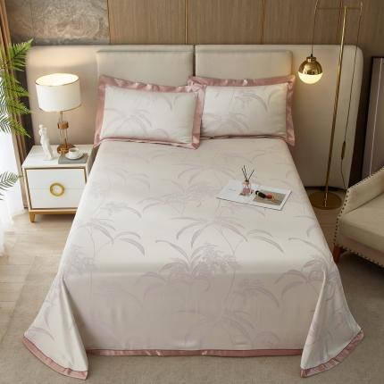 91家纺网 家纺一手货源 找家纺 （总）威克凯丽2023新款重磅七彩大提花纯竹纤维软凉席三件套