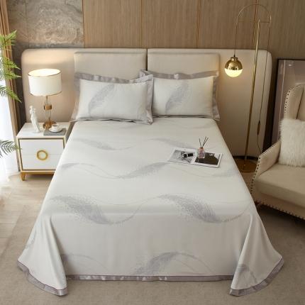 91家纺网 家纺一手货源 找家纺 威克凯丽2023新款重磅七彩大提花纯竹纤维软凉席三件套 寻梦芳菲