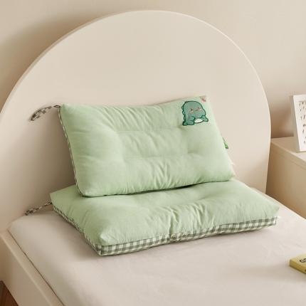 91家纺网 家纺一手货源 找家纺 （总）荷马之梦 2023新款全棉32s水洗棉绣花儿童枕芯宝宝枕头