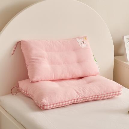 91家纺网 家纺一手货源 找家纺 （总）荷马之梦 2023新款全棉32s水洗棉绣花儿童枕芯宝宝枕头