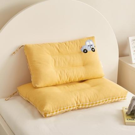 91家纺网 家纺一手货源 找家纺 （总）荷马之梦 2023新款全棉32s水洗棉绣花儿童枕芯宝宝枕头