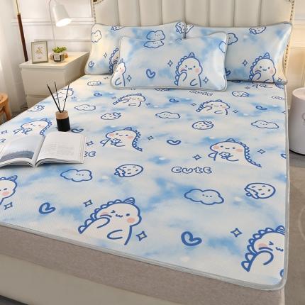 91家纺网 家纺一手货源 找家纺 （总）星窝 2023新款冰柔丝凉席三件套