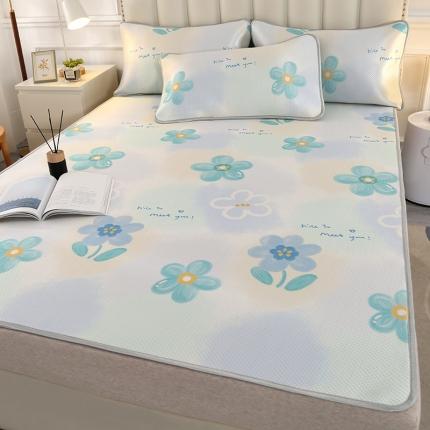 91家纺网 家纺一手货源 找家纺 （总）星窝 2023新款冰柔丝凉席三件套