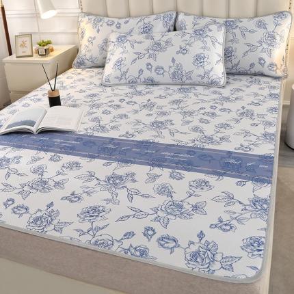 91家纺网 家纺一手货源 找家纺 （总）星窝 2023新款冰柔丝凉席三件套