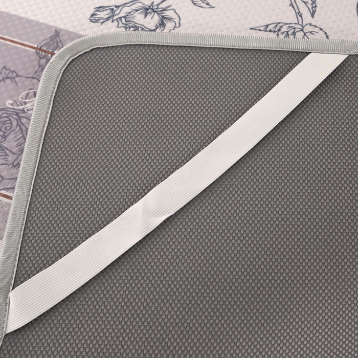 91家纺网 家纺一手货源 找家纺 星窝 2023新款冰柔丝凉席三件套 幸福花灰紫