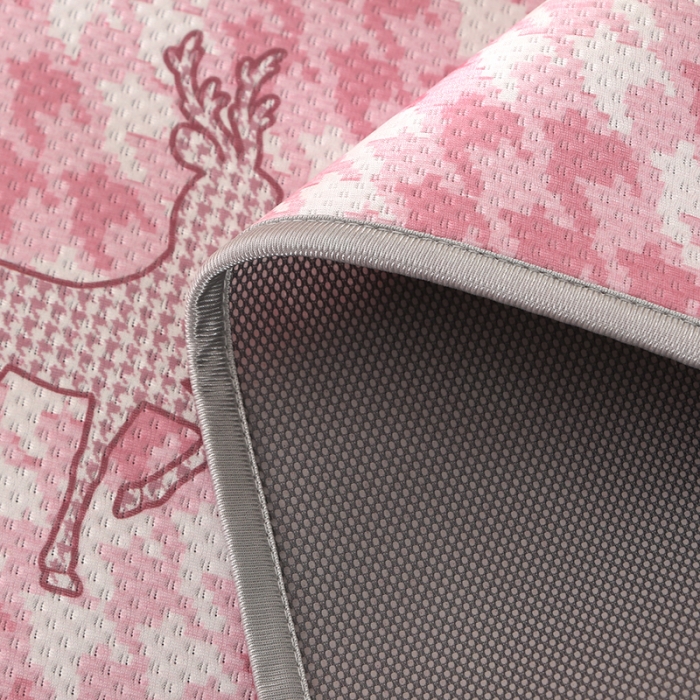 91家纺网 家纺一手货源 找家纺 星窝 2023新款冰柔丝凉席三件套 一鹿有你