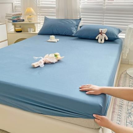 91家纺网 家纺一手货源 找家纺 N先生 2025新款 全棉40支床笠 宾利蓝