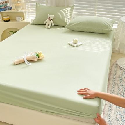 N先生 2025新款 全棉40支床笠 果绿